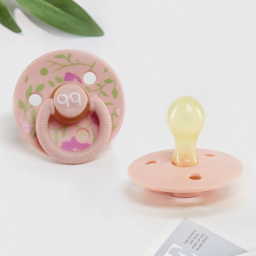 1 Pc Baby Latex Pacifier More Soft close to MOM's breast Round baffle variety colors Younger baby pacifier soother