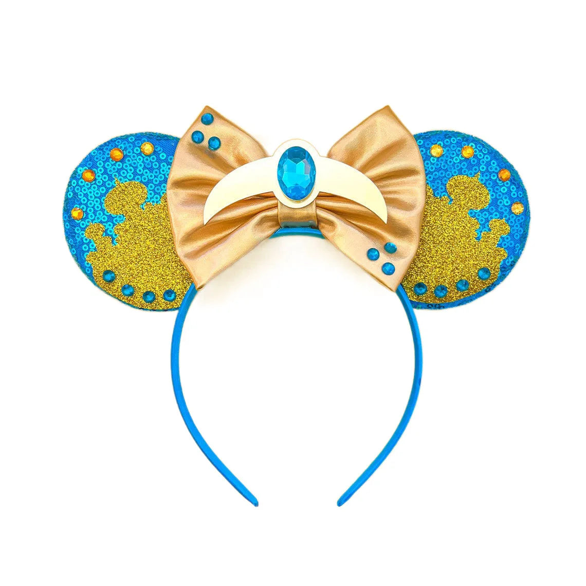 2025 New Style Mickey Minnie Ear Headband Sequin Bows Girl Adult Kids Halloween Party Cosplay Hair Accessories Princess Hairband