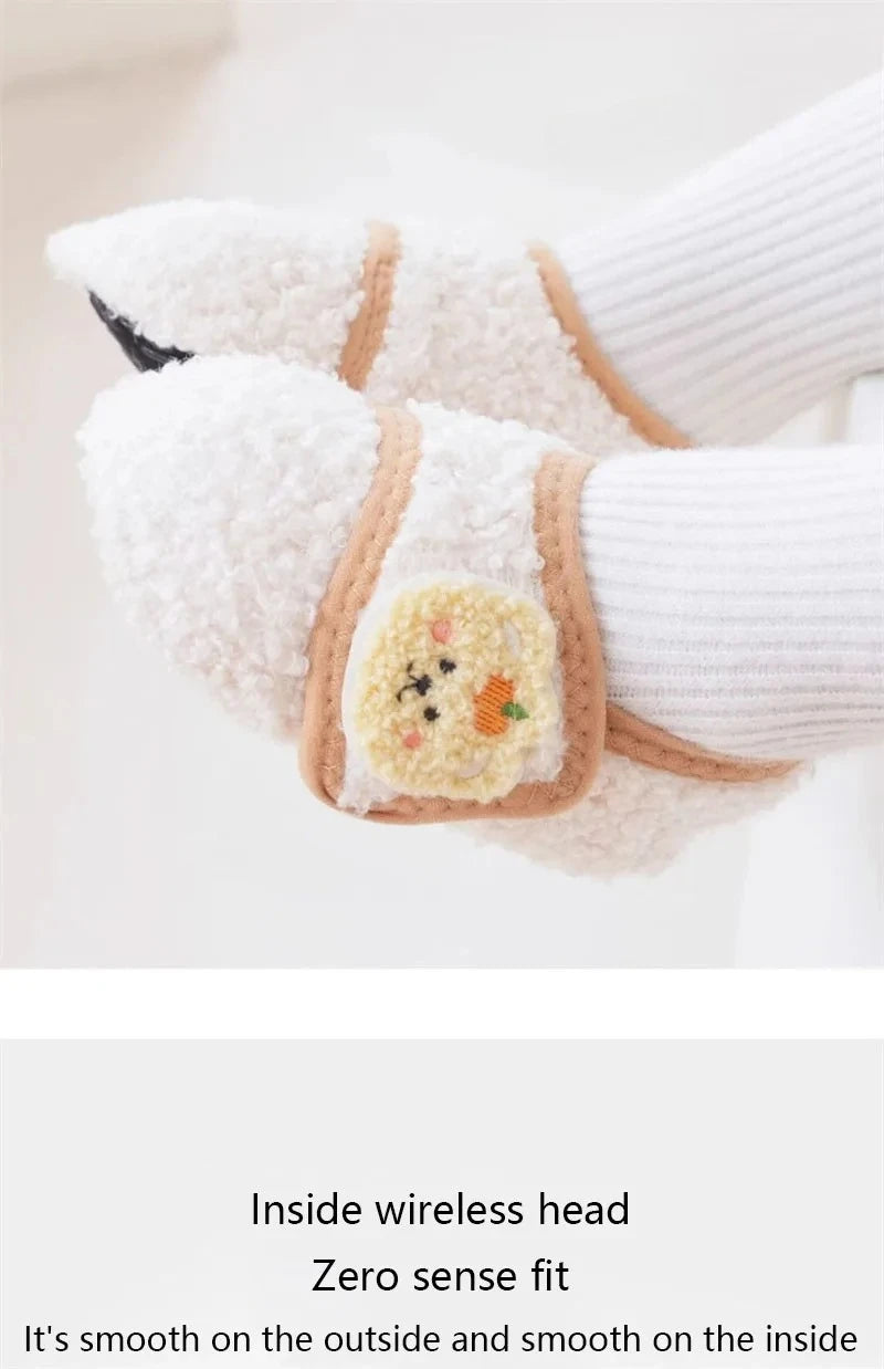 0-5Y Baby Non Slip Floor Socks Soft Sole Anti Skid Walking Socks Fleece Lined Toddler Socks Winter Indoor Shoes Infants Kids‌