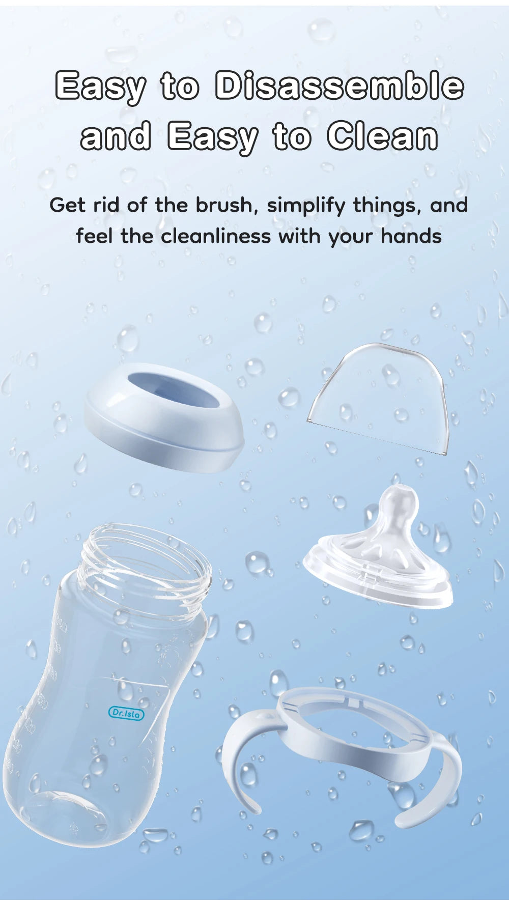 2025 New 150/240/330ML Anti-Choke Baby Bottle Newborn PP Bottles Anti-flatulence Milk Feeding Bottles Infant BPA Free
