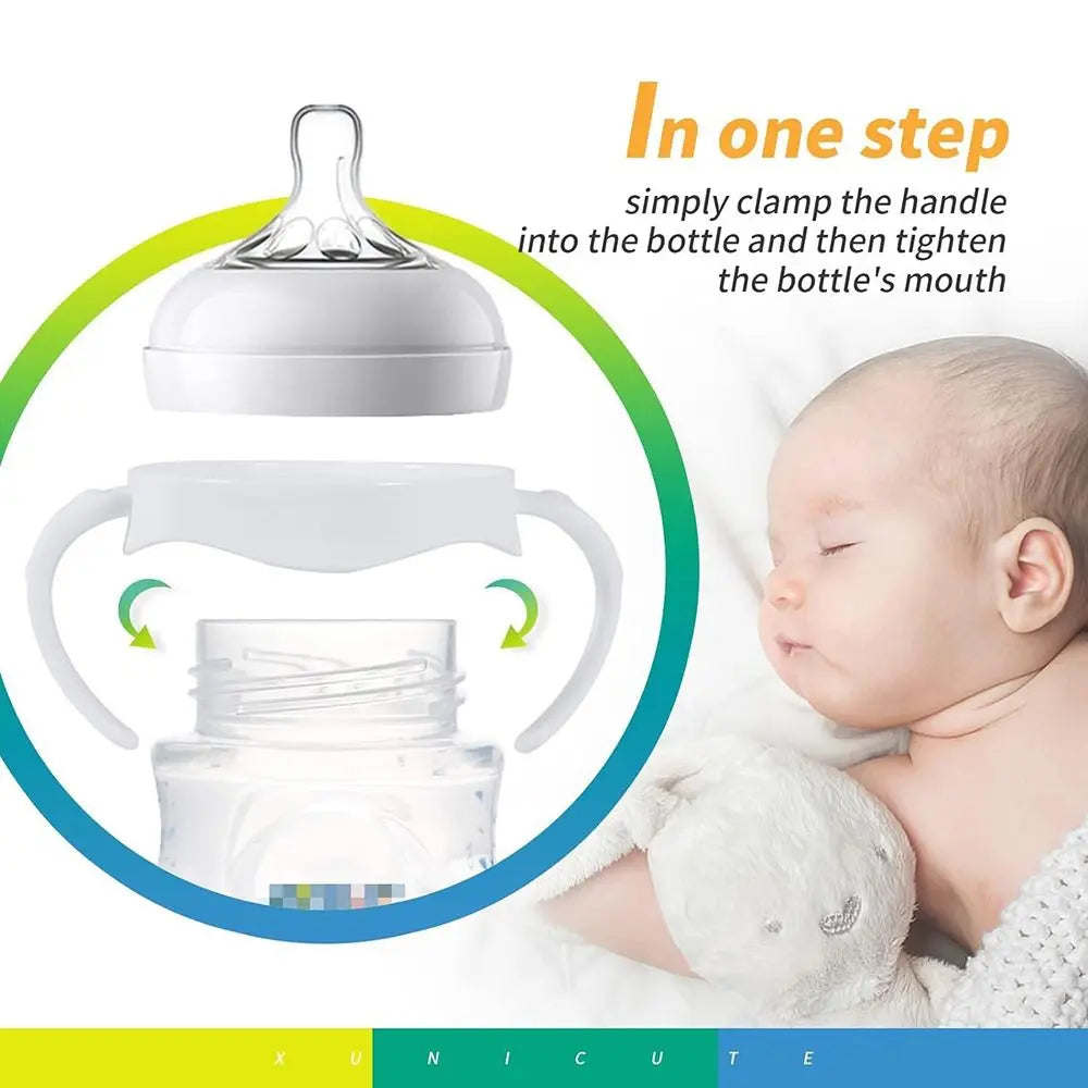 Easy Grip Baby Bottle Handles Safe Universal Baby Bottle Holder Durable Baby Feeding Bottle Accessories for Philips Avent