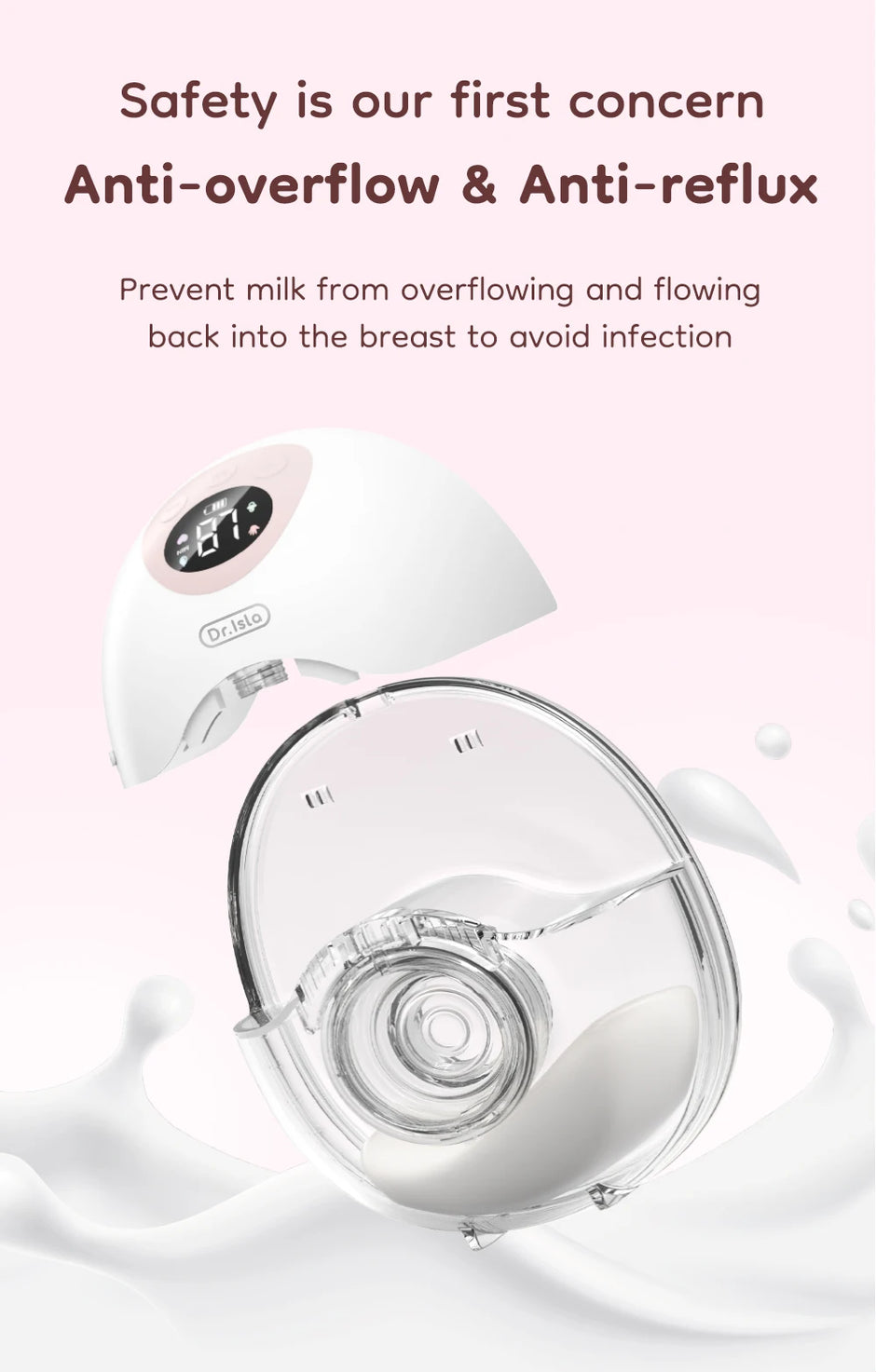 MAMIJOY 2PCS Wearable Electric Breast Pump 4 Modes＆36Suction Levels Silent Leak-Proof Hands Free Portable Breast Pumps EB50D