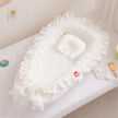 Solid Color Ruffles Baby Cribs Soft Cotton Comfortable Baby Crib Newborn Infant High Quality Baby Cribs Sleeping Care Tools New