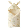 High Quality Cotton Newborn Swaddle Blanket with Cute Bunny Ears Hospital Delivery Wrap Extra Soft Thermal Baby Swaddling New