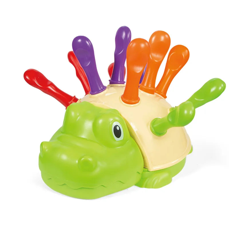 Early Education Toys Hedgehog Training Focused on Children's Fine Motor Hand-Eye Coordination Fight Inserted Toy For 1-3 Years