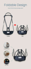 Baby Rocking Chair with Toys Foldable Swing Chair for Babies & Toddlers Three-speed Height Adjustment Baby Comfort Chair