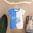 Infant Toddler Crawling Clothes Cotton Summer Boys Girls Thin Baby Short Sleeve Romper Children's Onesie