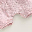 pudcoco Baby Summer Suspenders Jumpsuit Solid Color Sleeveless Romper with Pockets for Newborn Infant Boy Girls