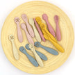 3PCS Silicone Spoon Fork For Baby Utensils Set Feeding Food Toddler Learn To Eat Training Soft Fork Cutlery Children's Tableware