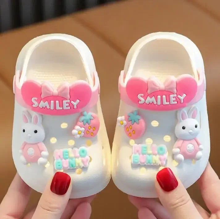 Summer Baby Girl Sandals Cute Cartoon Slippers Newborn Infant Indoor Bath Anti-slip Shoes Baby Boy Beach Sandals