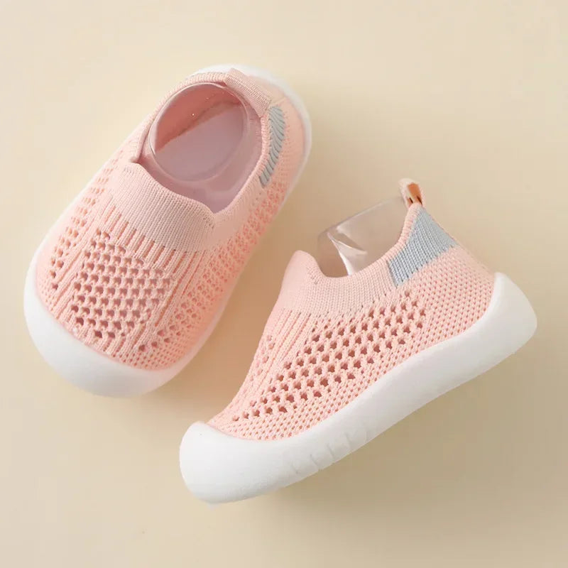 Breathable Mesh Toddler Sneakers (0-3T)