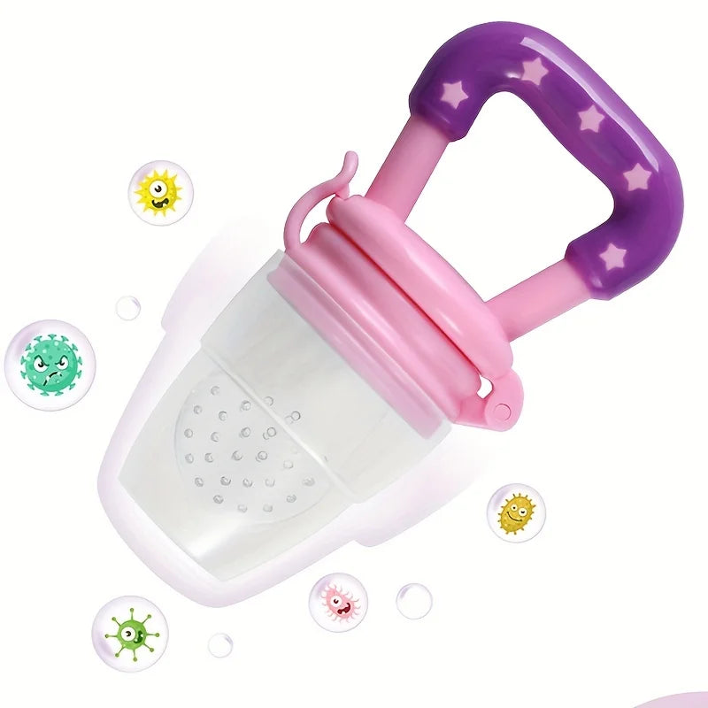 3 PCs Baby Fruit and Vegetable Teether Food Supplement Bite Le Silicone Baby Feeding Tableware