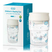 MAMIJOY 280ml Baby Learning Drinking Cup With Handle 360 Degrees Drinking Water Baby Sucking Cup Flip Lid Leakproof Infants WC32
