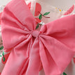 2 PcsSummer New Full of Fruit Print Big Bow Cotton Skirt Girl's Cotton Skirt Free Straw Hat