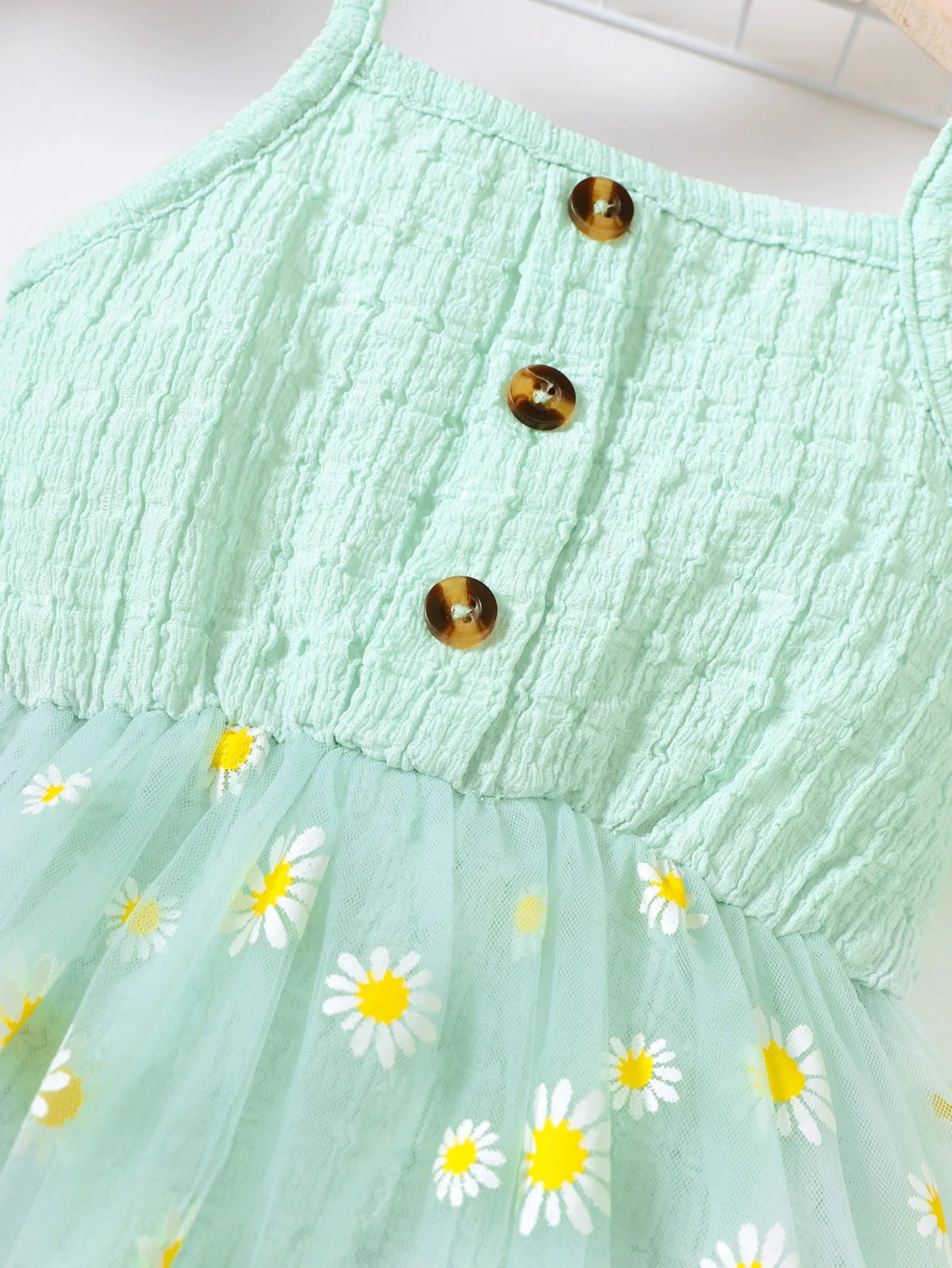 Baby girl Bodysuit Butterfly knot suspender small daisy chiffon fashionable Bodysuit for 3-24 Months cute Baby girl Clothing