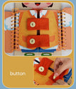 Multi-layer Wooden Busy Board For Children Montessori Early Education Games Toddlers Quiet Books Sensory Toy Practice Dressing