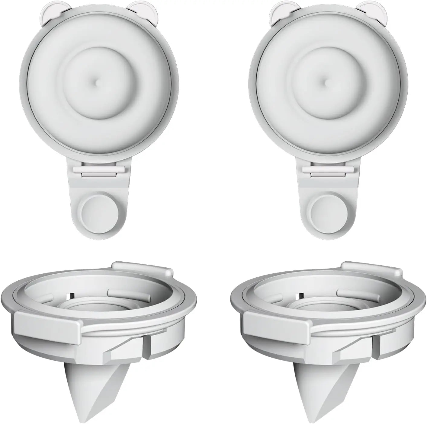 M9 Full Set Breast Replacement Part for Momcozy Upgraded Mobile Flow | Upgraded M9,  24mm Flange, Red Valve, Red Diaphragm