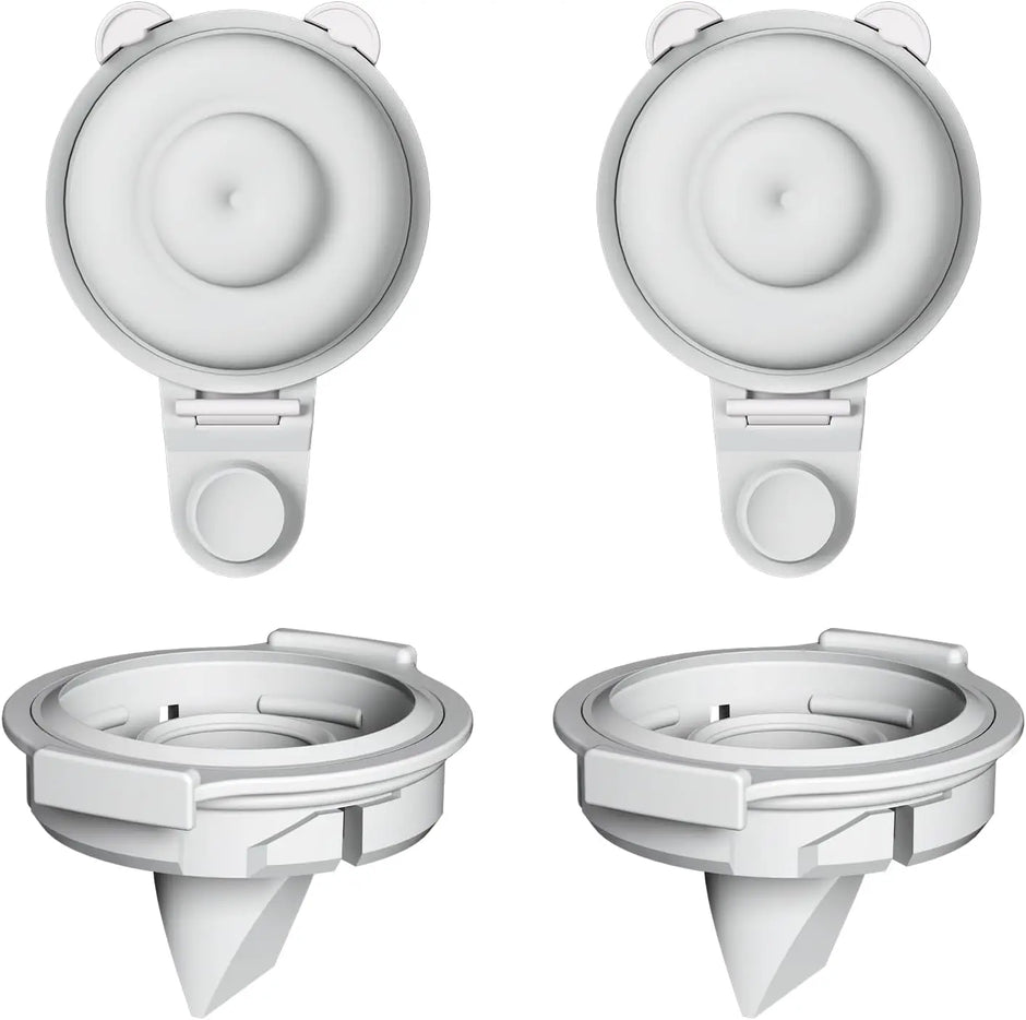 M9 Full Set Breast Replacement Part for Momcozy Upgraded Mobile Flow | Upgraded M9,  24mm Flange, Red Valve, Red Diaphragm