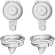 M9 Full Set Breast Replacement Part for Momcozy Upgraded Mobile Flow | Upgraded M9,  24mm Flange, Red Valve, Red Diaphragm