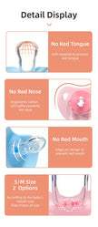 Cartoon Pattern Thumb Shape Toddlers Soothe Kids Newborn Baby Silicone Teething Pacifier