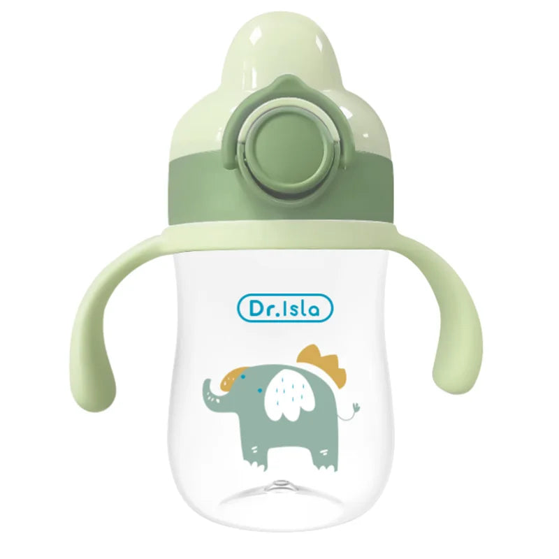 MAMIJOY 300ml Baby Water bottles Baby Feeding Cup With Straw Children Learn Feeding Drinking Bottle Kids Training Cups BPA Free