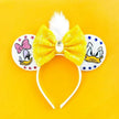 Mickey Mouse Ears Headbands for Baby Girls Daisy Duck Hairbands Donald Duck Headwear Adults Women Bows Hair Accessories