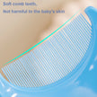 2pcs Set Infant Silicon Head Massager Fetal Head Fat Comb Toddler Bathing Soft Comb Newborn Hair Cleaning Baby Care Accessories