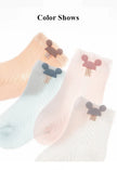 4Pairs/Lot Summer Baby Mesh Thin Socks Cartoon Soft Cotton Newborn Sock Princess Infant Toddler Girls Cute Breathable Socks