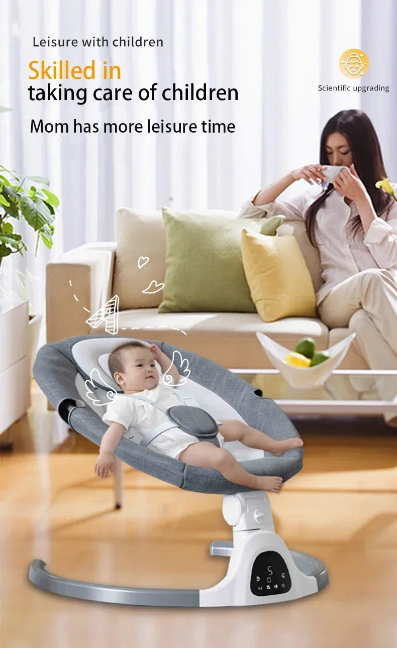Multipurpose Electric Baby Sleep Rocking Chair Automatic Swing Infant Rocker Comfort Cradle Stroller Toys for Baby 0-3 Years Old