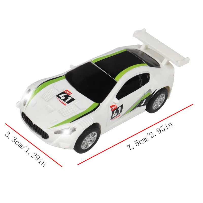 سيارة سباق تناظرية من طراز Carrera Go Scalextric بمقياس 1/64 (1:64) - سيارة سباق كهربائية عالية السرعة - لعبة سيارات سباق الشرطة