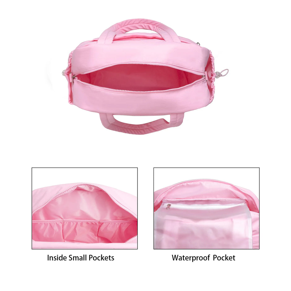 Multifunctional Travel Duffel Bag: Baby Diaper Bag, Gym & Hospital Bag with Waterproof Compartment