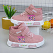 New Kpop Demon Hunter Children Sneakers For Girls High-Top Shoe Autumn White Shoe Casual Running Shoe Anti Slip Soft Sole Tenis