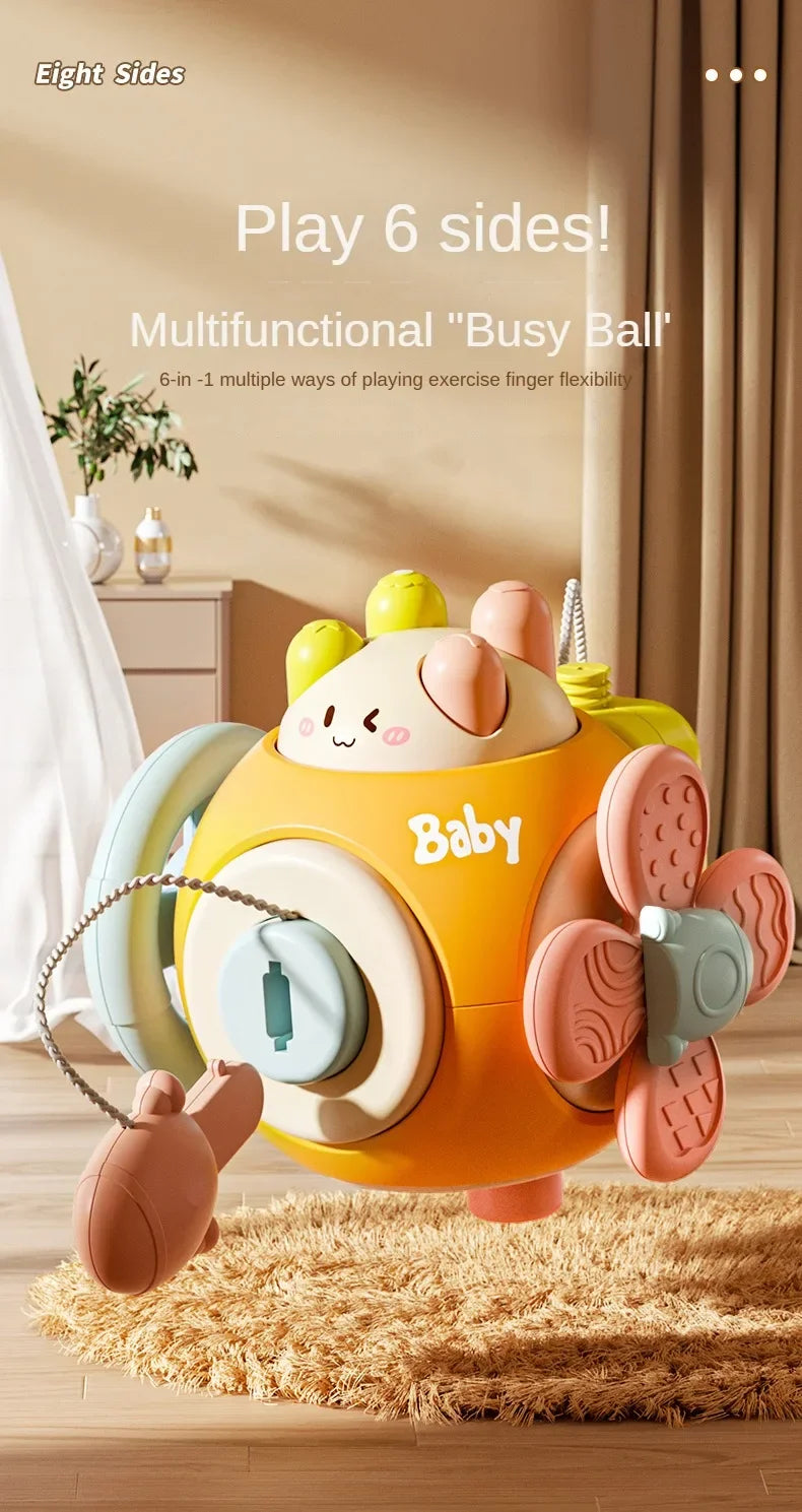 Infant Puzzle Early Education Toys Multifunctional Busy Ball for Montessori Baby Training Busy Hand Grasping Ball Baby Busy Ball