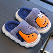 Winter children's cotton slippers for boys and girls, anti slip and warm bags, and parent-child fuzzy and plush home baby cotton