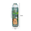 800ML Kids Water Sippy Cup Creative Cartoon Cup with Straws Leakproof Water Bottle Outdoor Portable Children's Plastic Water Cup