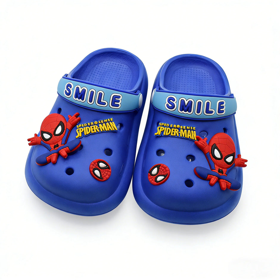 Kids Girls Baby Sandals Summer Slippers Boys Home Shoes Cartoon Spiderman Indoor Beach Sandals Children Bath Slipper Toddler