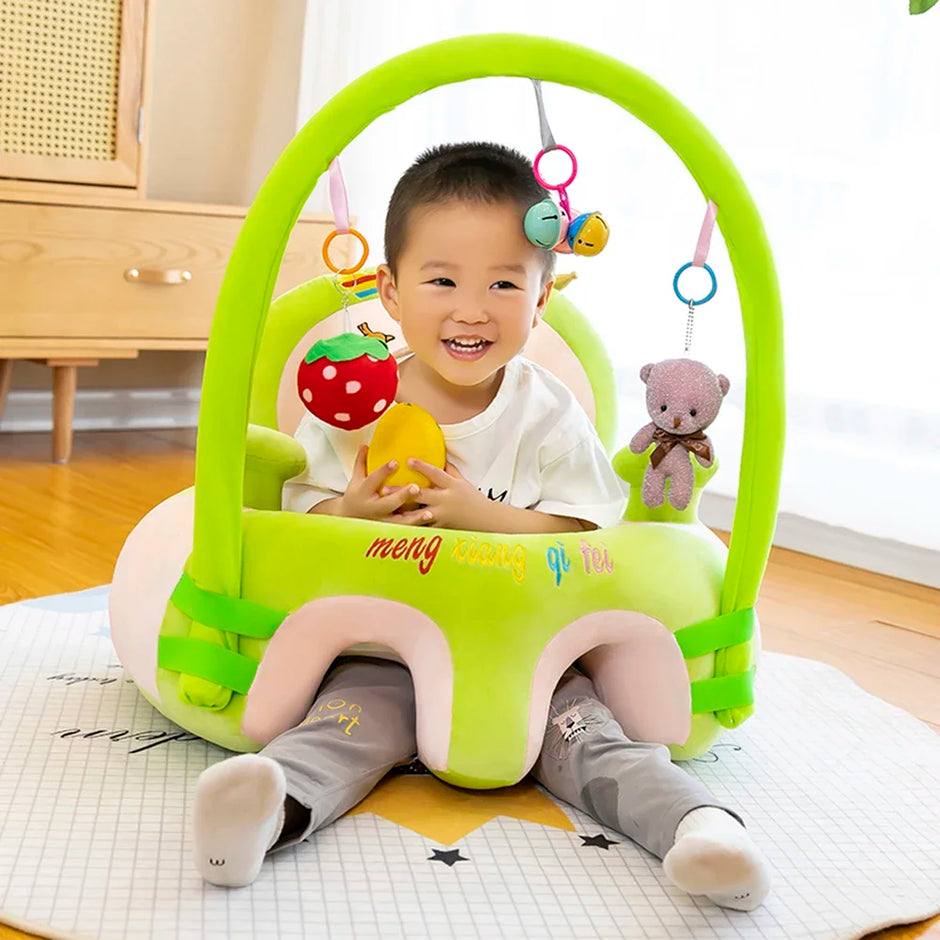 Baby Feeding Safety Seat Skin Cartoon Plush Learning Sit Chair Without Cotton Chair Case Kids Skin Seat Sofa
