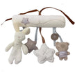 New Hanging Bed Rabbit Baby Hand Bell Safety Seat Plush Toy Multifunctional Plush Toy Stroller Mobile Gifts