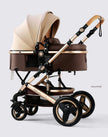 Baby Stroller 3 in 1 With Car Seat,High Landscape  Stroller Luxury Infant Stroller Set Newborn Baby Car Seat Trolley Pushchair