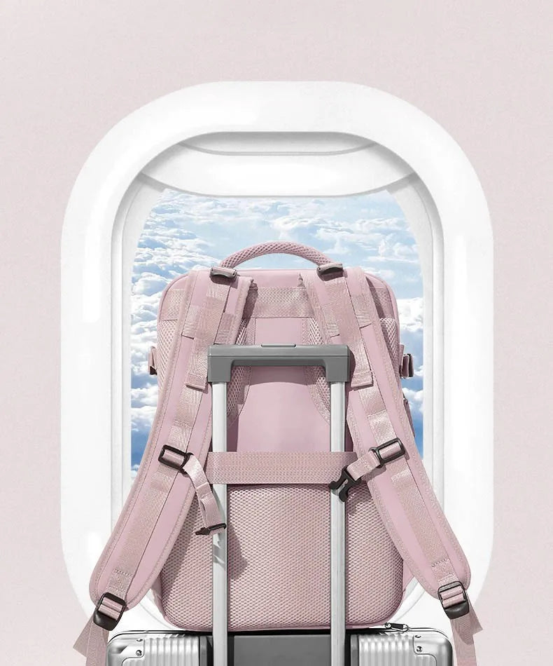 Large capacity women's dry wet separation backpack, commuting computer bag, multifunctional waterproof backpack