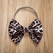 0-36months Baby Girls Leopard Outfit Sleeveless Leopard Crop Top Patchwork Denim Shorts Bowknot Headband Outfit For Infant Girls