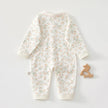 Charming Baby Romper for Spring & Fall, Soft Pure Cotton Onesie, Princess & Prince Style, Perfect Infant Crawling Suit.