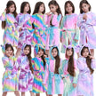 Pink Princess Bath Robe for Girls 3 4 5 6 7 8 9 10 11 12 Years Unicorn Kids Bath Towel Robe Kigurumi Winter Baby Girls Bathrobe