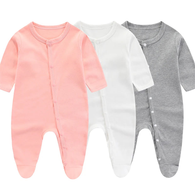 Newborn Baby Bodysuit, Spring Baby Clothes Summer Girl Romper Soft Boys Jumpsuit Cartoon Children's Clothes 0 to 9 Months