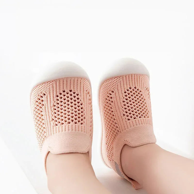 Breathable Mesh Toddler Sneakers (0-3T)