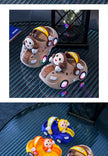 Children's Flashing Light Hole Shoes, Anti Slip Soft Soled Toe Cap Slippers, Cartoon Car Illuminated Slippers for Boys and Girls