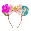 2025 New Style Mickey Minnie Ear Headband Sequin Bows Girl Adult Kids Halloween Party Cosplay Hair Accessories Princess Hairband
