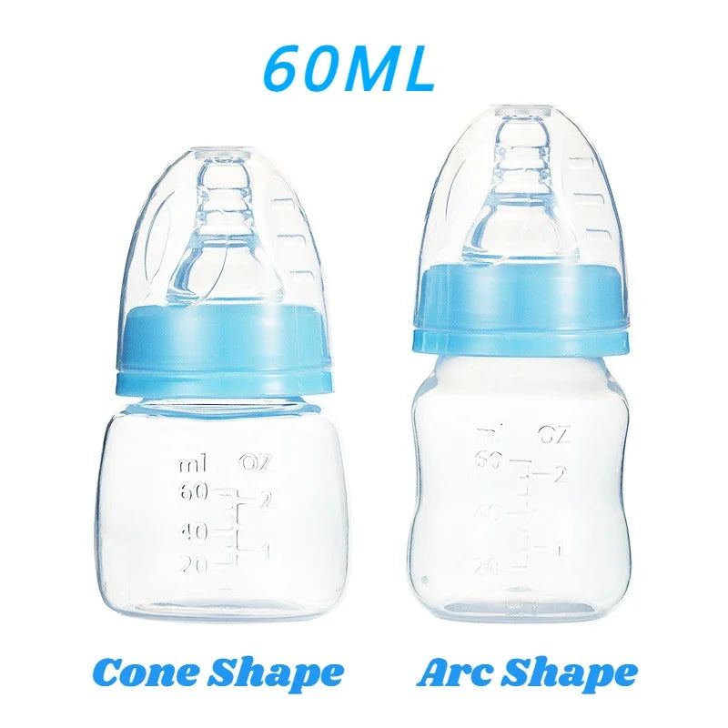 60ML Baby Bottle Portable Safe PP Plastic Mini Baby Bottle Kids Nursing Care BPA Free Infant Milk Fruit Juice Feeding Bottle