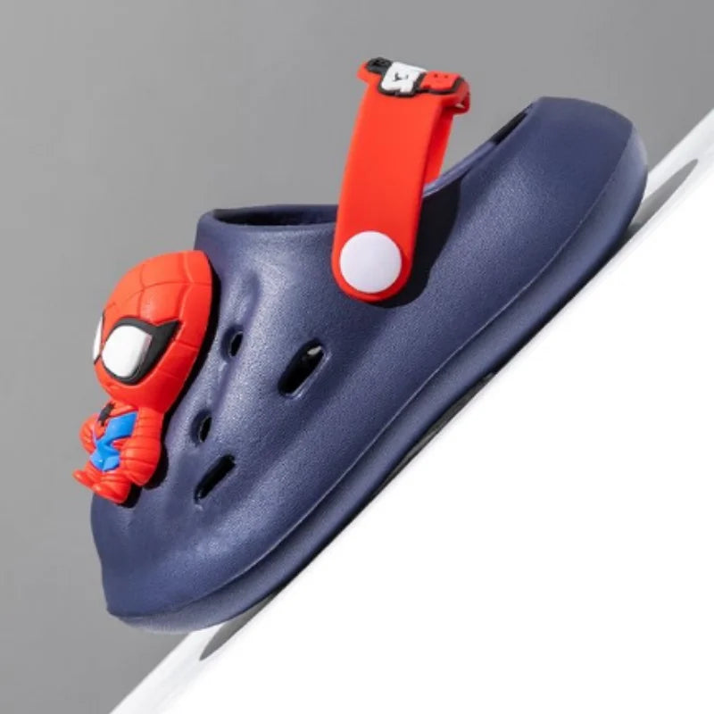 Kids Girls Baby Sandals Summer Slippers Boys Home Shoes Cartoon Spiderman Indoor Beach Sandals Children Bath Slipper Toddler
