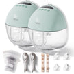 NCVI Electric Breast Pump,Hands-Free breastfeeding Pump with 4 Modes & 9 Levels,Low Noise,19/21/24mm flanges